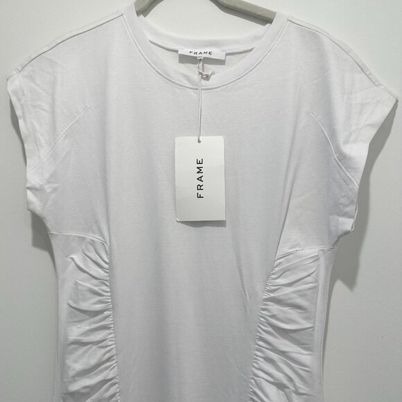 Frame Fitted Flare Cotton Midi Dress - SIZE S (New with tags) - Picture 4 of 7